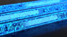Digital data stream with binary code, High speed data transfer concept. 3D Render - Powered by Shutterstock - Get 15% off with code: PIKWIZARD15