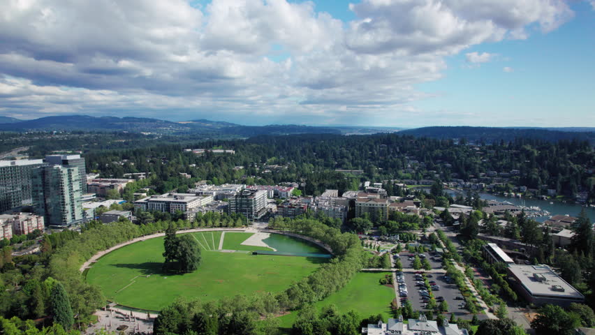 City Park Aerial in Bellevue Washington