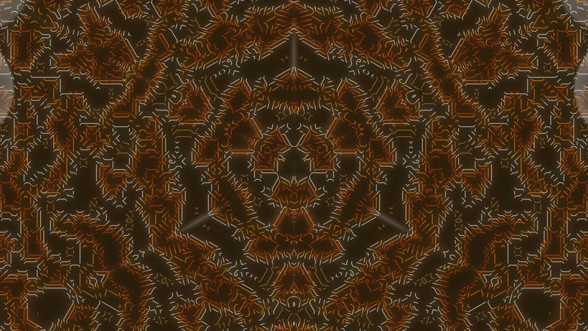 Abstract Pattern with Hearts and Circles Morphing.