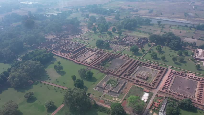 Ruins of Nalanda University, Rajgir, Bihar, India