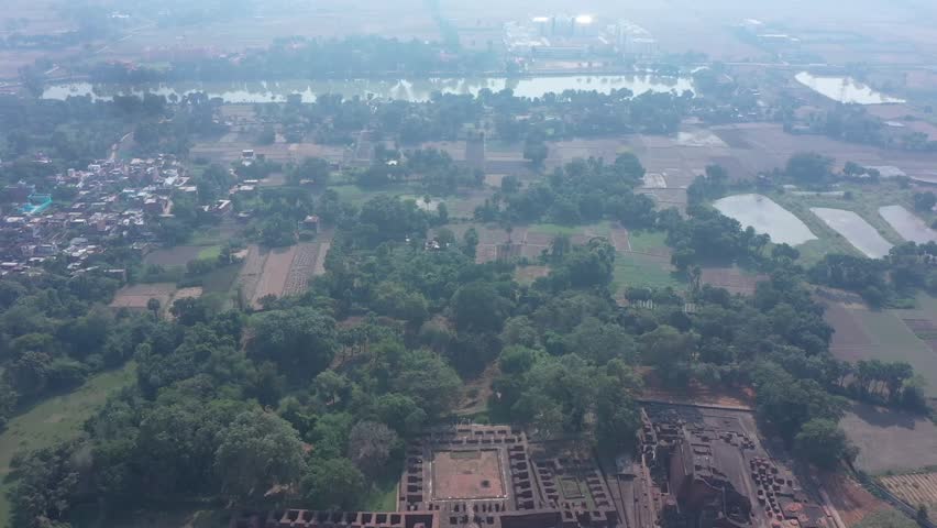Ruins of Nalanda University, Rajgir, Bihar, India