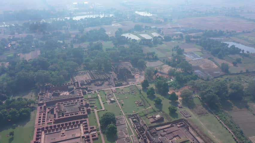 Ruins of Nalanda University, Rajgir, Bihar, India