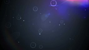Animation of music icons connecting dots, hud processing on digital interface with light beam. Digital composite, connection, connect the dots, networking, technology, communication, creativity. - Powered by Shutterstock - Get 15% off with code: PIKWIZARD15