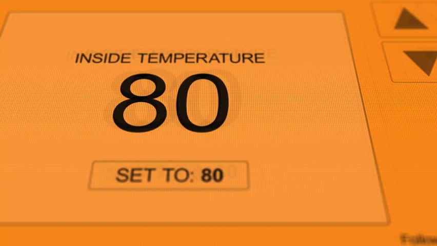 Cinematic Thermostat Reading 80 Degrees