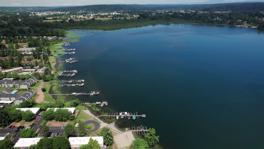 Lake Sammamish Aerial View of Redmond, Washington