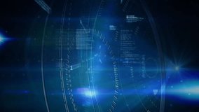 Animation of data processing and binary coding over blue background. global data processing, computing and digital interface concept digitally generated video. - Powered by Shutterstock - Get 15% off with code: PIKWIZARD15