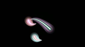 Colorful neon ribbons moving across a black field creating abstract motion - Powered by Shutterstock - Get 15% off with code: PIKWIZARD15