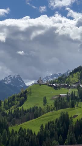 Scenic Alpine Landscape with Mountain Vistas