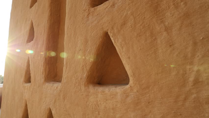 Al Diriyah old capital footage . Riyadh Saudi Arabia - Diriyah ruins - Saudi National day Founding Day 4k video