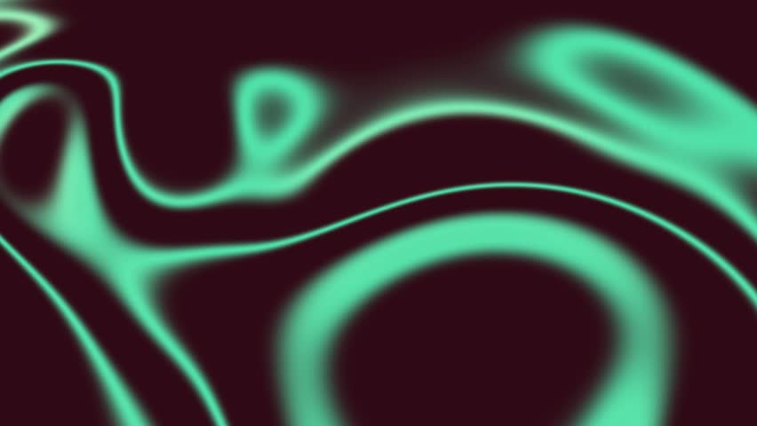 Abstract flowing lines of green and yellow colors on a dark background. The image is a close-up of a fluid design.