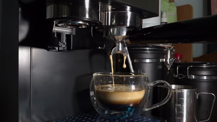 Slow Morning Coffee Ritual at Home with Freshly Extracted Espresso and Rich Golden Crema