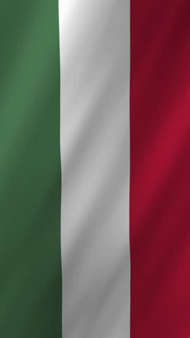 Vertical Hungary Flag Waving Animation, 4K Quality