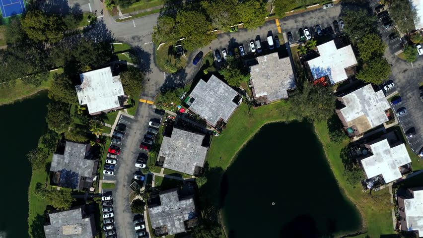  Aerial Coral Springs Florida sportsplex with baseball football tennis courts