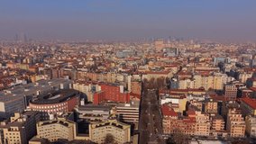 Morning View Over Milan Residential District Aerial Drone Footage - Powered by Shutterstock - Get 15% off with code: PIKWIZARD15