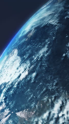 Highly detailed view of Greenland from space. Vertical video 9:16 format. Ideal for social media content focused on climate change, global warming and geopolitics.