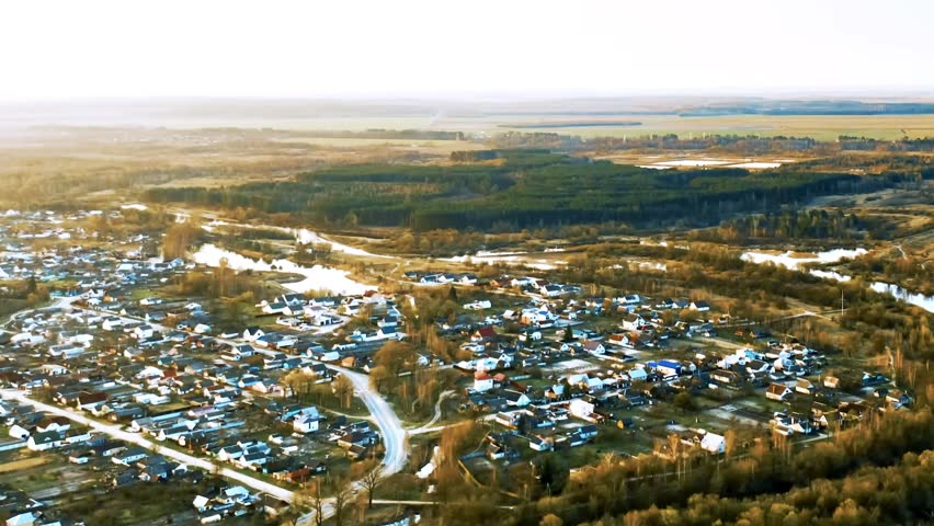Modern Urban Skyline with High Rise Commercial and Residential Buildings in Thriving Business District