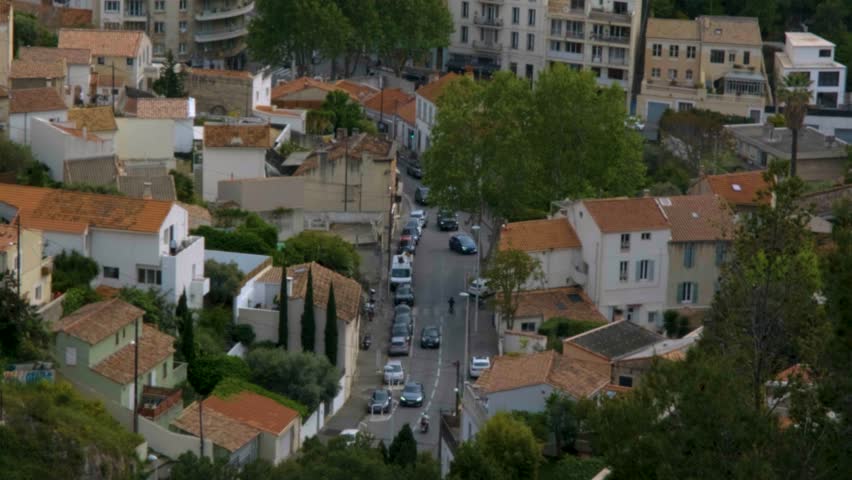 A lively cityscape captured from the iconic hilltop overlooking Marseille