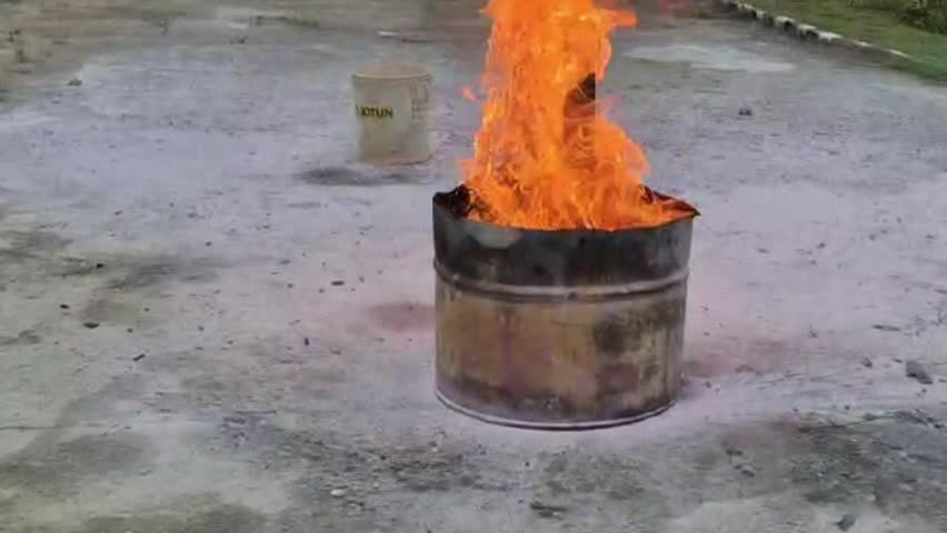 Burning bright, turning waste into ashes.