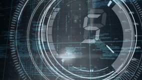 Animation of data processing over scope scanning. Global connections, computing and data processing concept digitally generated video. - Powered by Shutterstock - Get 15% off with code: PIKWIZARD15