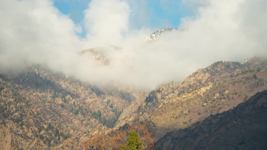 Majestic Clouds Over Wasatch Mountains
