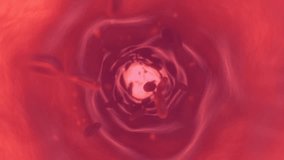 Animation of graphs and brain over red cells on red background. Science, biology and human anatomy concept digitally generated video. - Powered by Shutterstock - Get 15% off with code: PIKWIZARD15