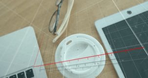 With translucent grid and ruler fading, AR bar chart growing bars and arrow visualizing data growth. Technology, innovation, data, visualization, business, digital, modern - Powered by Shutterstock - Get 15% off with code: PIKWIZARD15