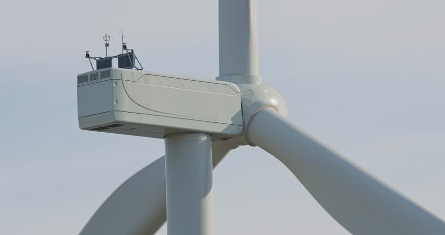 A field with windmills, turbine, extraction of clean electricity at sunset, Tundra at autumn, tundra near the town of Teriberka in Russia, Murmansk region