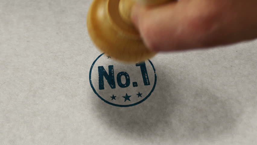 No 1 best seller stamp loopable and seamless animation. Hand stamping impact. Numebr one 3D loop concept.