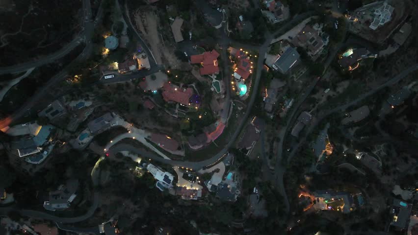 Night Aerial Drone View of San Diego, California – Illuminated City Skyline