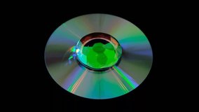 CD - DVD disk rotating gleaming colorful rainbow - Powered by Shutterstock - Get 15% off with code: PIKWIZARD15