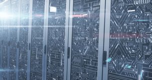 Animation of mathematical equations and data processing against computer server room. Computer interface and business data storage technology concept - Powered by Shutterstock - Get 15% off with code: PIKWIZARD15