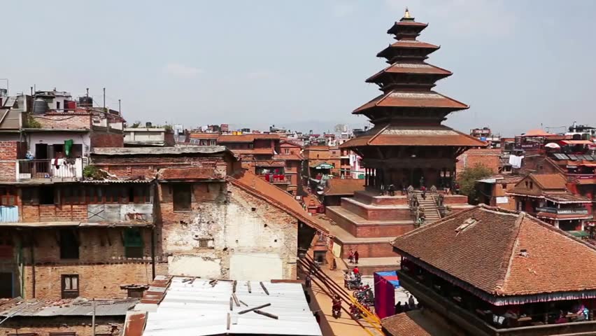 Ancient temples and pagoda architecture at Bhaktapur Durbar Square in Kathmandu Valley, showcasing Nepal’s rich cultural heritage and historic landmarks.