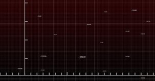 Animation of red downward trend line over clock and financial data in background. Finance, downturn, economy, decline, crisis, analytics - Powered by Shutterstock - Get 15% off with code: PIKWIZARD15