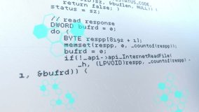 Animation of computer and scientific data processing on white background. computers, science and technology concept digitally generated video. - Powered by Shutterstock - Get 15% off with code: PIKWIZARD15