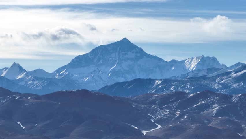 Mount Everest landscape in tibet, China