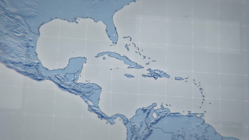 Animated 3D map of Brazil, showing highlighted regions and detailed countries. Motion graphic for cartography, geography, and travel content.