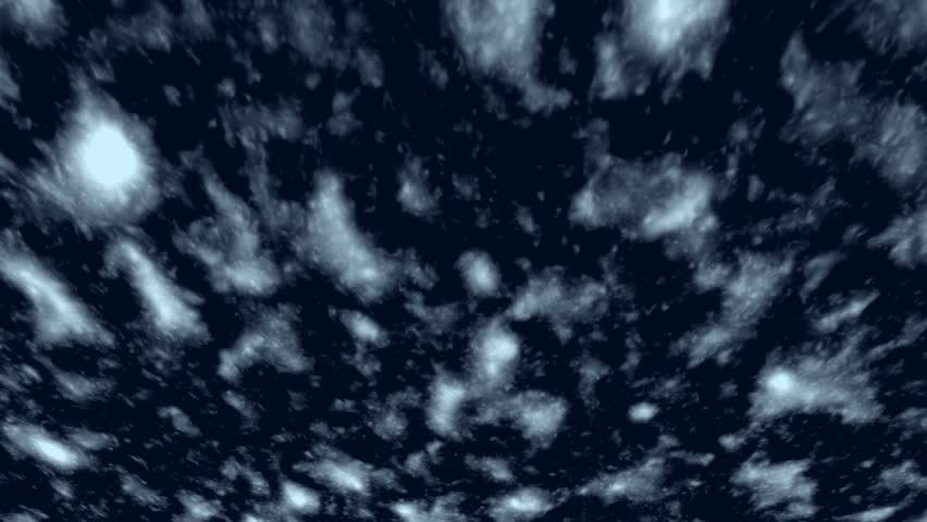 Universe and weather animation. Abstract night sky with dreamy ethereal effects. Celestial space cloudscape. Fantasy cosmic swirling nebulae and starfield loop.