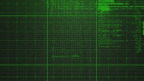 Digital animation of data processing over grid network against binary coding on green background. computer interface and technology concept - Powered by Shutterstock - Get 15% off with code: PIKWIZARD15