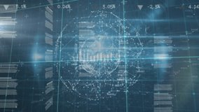 Animation of molecules and data processing on black background. Global data processing digital interface and technology concept digitally generated video. - Powered by Shutterstock - Get 15% off with code: PIKWIZARD15
