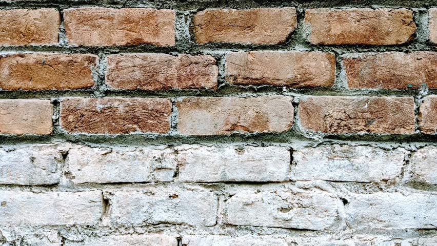 Vintage brick wall textured video background animation clip 