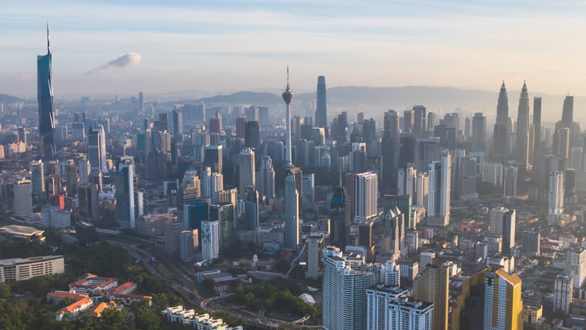 A breathtaking morning view of Kuala Lumpur
