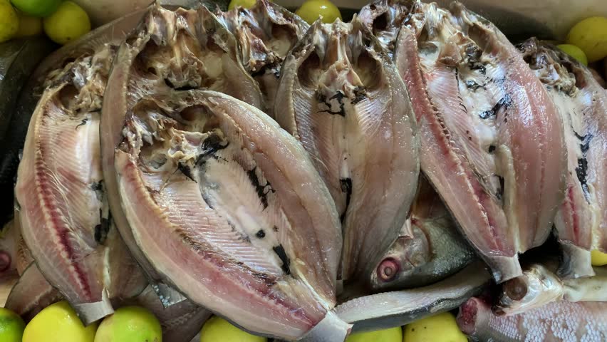 Milkfish in a styrofoam box.