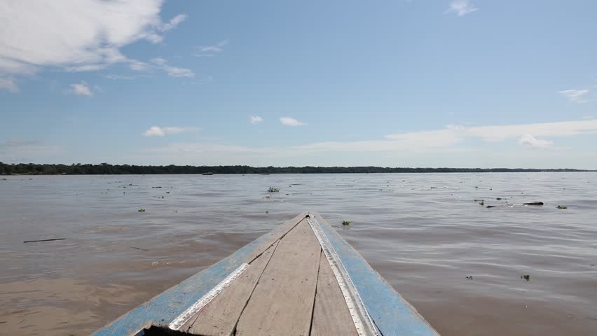 Sailing down the Amazon River, Iquitos, Peru