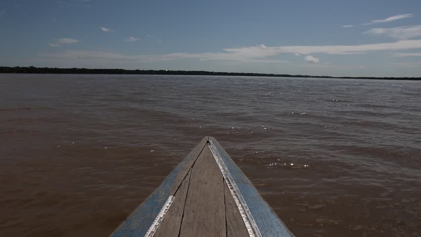 Sailing down the Amazon River, Iquitos, Peru