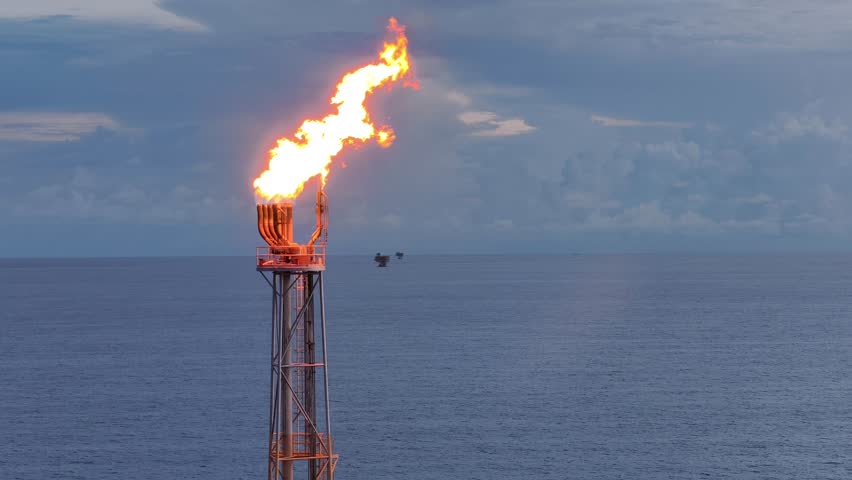 Offshore flare gas is the excess natural gas from oil and gas production facility that is burned in a flare stack for safety reasons.
