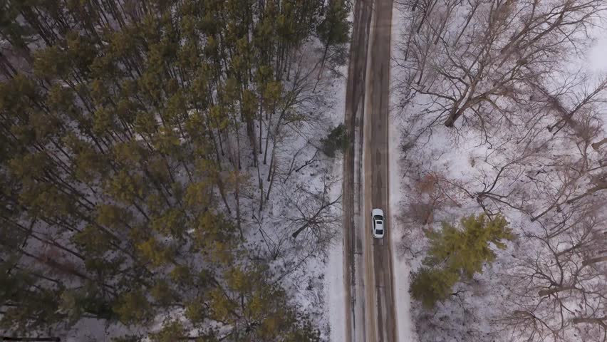 Detailed aerial of natural ice fracture patterns on Lake Mendota in Madison, Wisconsin.