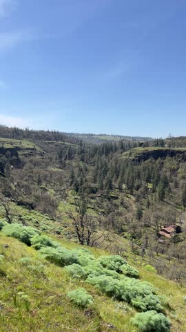 Beautiful River View from Rowena Crest Viewpoint, Oregon