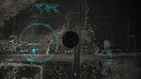 Animation of network of connections with icons over road traffic. global connections, transport, data processing and technology concept digitally generated video. - Powered by Shutterstock - Get 15% off with code: PIKWIZARD15