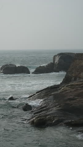 Galle Fort Wall and Beach, Galle, Sri Lanka.