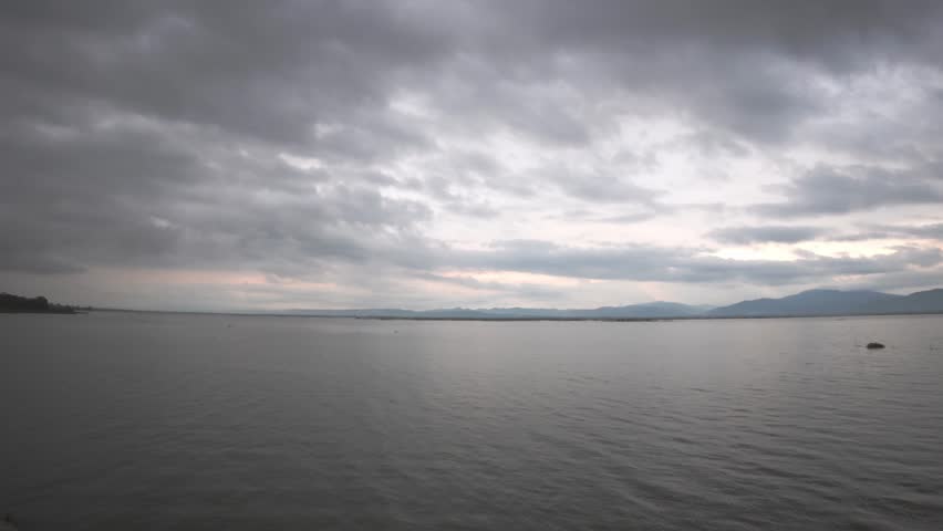 Calm Lake Under Cloudy Sky